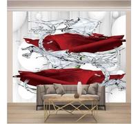 Stereo Geometric Orb Red Flower Art 3D Wallpaper Luxury Home Dining Decor Paste Sofa Living Room The Wall for Bedroom Mural-300cm×210cm