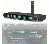 Stereo Graphic Equalizer, 31-band Digital Equalizer, with LCD Display&remote Control, 10 Preset Modes, Built-in Digital DSP Equalization Processing, For Stage Home Studio Performance