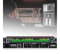 Stereo Graphic Equalizer - Professional Audio Equalizer with 10 Preset Effects & Adjustable Bass/Mid/High for Studio Recording
