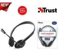 Stereo Headphones Trust with Microphone Flexible And Adjustable Chat Headset PC