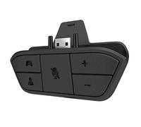 Stereo Headset Adapter for Xbox One and Xbox Series X|S and Elite Controller - Headphone Audio Converter for Voice Chat & Game Sound Mix and Mic Monitoring and Volume Control as Xbox Accessories