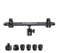 Stereo Mic Bar for XY/ORTF Recording, Universal Wall Speaker Mount Bracket