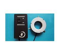 Stereo Microscope Ring Light- 48 LED Stereo Microscope Light Source Adjustable Ring Lamp Light CCD Illuminating w/Diffusion Plate for Industrial Camera