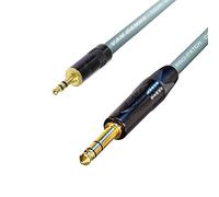 Stereo Mini Jack to Stereo Jack Lead. 3.5mm Mini jack to 6mm Jack Cable. Ipod to Amplifier (3m, Grey)