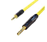 Stereo Mini Jack to Stereo Jack Lead. 3.5mm Mini jack to 6mm Jack Cable. Ipod to Amplifier (4m, Yellow)