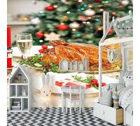 Stereo Minimalist Gourmet Roast Chicken Art 3D Wallpaper Luxury Home Dining Decor Paste Sofa Living Room The Wall for Bedroom Mural-400cm×280cm
