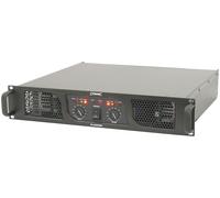 Stereo Power Amplifier with Limiter 2 Ohms 19" Rack Mountable 2U Fan Cooling