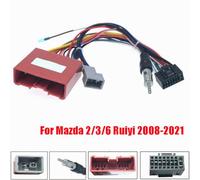 Stereo Radio Adapter 16Pin Wiring Harness for 2/3 2008+ and 6 Ruiyi 2008+ Car Radio Power Cable for Aftermarket Stereo Installation