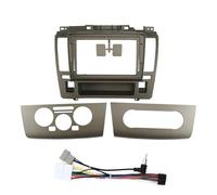 stereo radio fascia frame For N&issan For Tiida 2006 2007 2008 2009-2011 9inch Car Radio Fascias Android Mp5 Stereo Player 2din Head Unit Panel Frame(Brown-Cable-B)