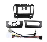 stereo radio fascia frame For N&issan For Tiida 2006 2007 2008 2009-2011 9inch Car Radio Fascias Android Mp5 Stereo Player 2din Head Unit Panel Frame(Black-Cable-B)