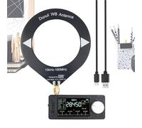 Stereo Receiver - FM Receiver with Antenna | 800mA Battery Display HD LSB USB AM Screen 4.8cm IPS Screen Player with Antenna for Karaoke Studio Recording Home Travel Truck Outdoor