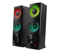2in1 PC Speakers & Soundbar Stereo Computer Laptop LED Illuminated USB 6W AUX HQ