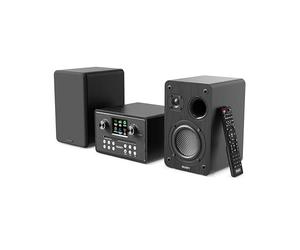Stereo System | DAB/DAB+ Digital Radio, FM, CD Player, Internet Radio, Bluetooth 5.3, WiFi Dual Band, USB Playback, Spotify Connect, Remote Control & Dual Speakers | MAJORITY Homerton HiFi