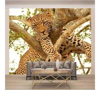 Stereo Tree Forest Animal Cheetah 3D Wallpaper Luxury Home Dining Decor Paste Sofa Living Room The Wall for Bedroom Mural-250cm×170cm