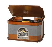 Stereo Turntable Record Player Bluetooth AM/FM USB AUX-IN in Wood Colour