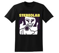 Stereolab French Disko Super Electric Funny Soft Tee Shirts Unisex Men Tee Shirt Size XXL Black