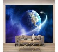 Stereoscopic Blue Universe Planets Stars 3D Wallpaper Luxury Home Dining Decor Paste Sofa Living Room The Wall for Bedroom Mural-350cm×256cm