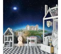 Stereoscopic Blue Universe Star Star 3D Wallpaper Luxury Home Dining Decor Paste Sofa Living Room The Wall for Bedroom Mural-300cm×210cm