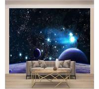 Stereoscopic Space Universe Planets Stars 3D Wallpaper Luxury Home Dining Decor Paste Sofa Living Room The Wall for Bedroom Mural-200cm×140cm
