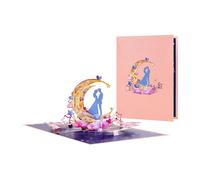 Steric MOONss Cards Handmade on Recycled Paper Anniversary & Valentine for Couples Recyclable Romance Pop Up Cards