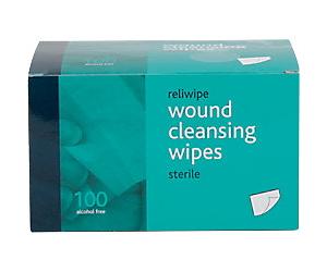 Sterile Alcohol-Free Wound Cleansing Wipes 745 Pack of 100