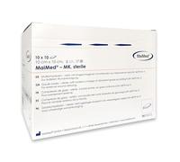 Sterile Compresses 10 x 10 cm - Pack of 100 Gauze Dressings 8-Ply Lint-Free - Gauze Swab Sterile & Non-Adhesive Wound Dressings for Dressing & Care