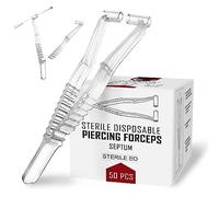 Sterile Disposable Pliers for Piercing Plastic 50 pcs Easy to Bend Warrior Single-use Pliers Septum