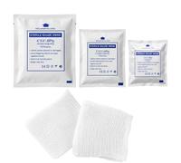 Sterile Gauze Pads, 60 Count in 3 Sizes for First Aid, 5x5cm 7.5x7.5cm 10x10cm, Individually Wrapped for Home Use, Outdoor Emergency, Camping and Hiking