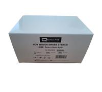 Sterile Non-Woven Swabs/Wipes - 5cm x 5cm (Box of 25) for Wound Cleaning & First Aid