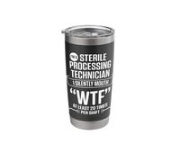 Sterile Processing Technician Silently Funny Tech Stainless Steel Insulated Tumbler