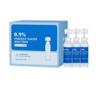 Sterile Saline Solution - 0.9 Percent Cleaning Drops, 30 Piece Nasal Rinsing Care Set, Gentle Hygiene Irrigation Liquid Aid | Nose Piercing Wound Wash Lens Home Office Indoor Outdoor Accessory