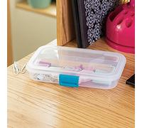 Sterilite 17248612 8-1/2" Small White Plastic Divided Box