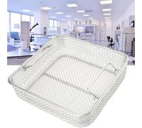 Sterilization Mesh Basket for Dental Instruments, Professional Operation Tray with Perforated Design, Ideal for Medical Sterilization Procedures