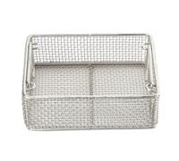 Sterilization Tray for Surgical Medical Dental Instruments, Stainless Steel Mesh Basket with Perforated Design for Autoclave Sterilization