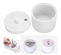 Sterilizer Tray, Alcohol Pedicure Manicure Storage Nail Disinfection Jar Nails Art Round Boxes Sterilizing Salon Tools