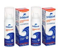 Sterimar - Nasal Spray - Congestion Relief - 100% Natural Sea Water - with Copper & Magnesium - 100ml - 2 Pack