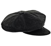Sterkowski 8 Quarters Newsboy Corduroy Cap 62 cm Black