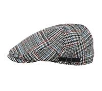 Sterkowski Aberdeen Flat Cap | Harris Tweed Newsboy for Men and Women caps UK Men's Wool hat 7 White/Black Houndstooth