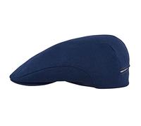 Sterkowski Derby Cap | 100% Linen Flat Cap for Men and Women | Flat Cap Mens Sun Visor Irish Spring Newsboy Cap Vintage Caps Sun Protection Beach Hat Cooling Cap Baker Boy Hat 60 cm Navy Blue
