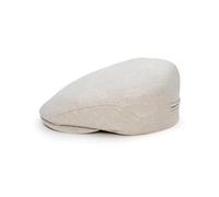 Sterkowski Derby Cap | 100% Linen Flat for Men and Women Mens Sun Visor Irish Spring Newsboy Vintage Caps Protection Beach Hat Cooling Baker Boy 58 cm Beige