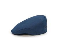 Sterkowski Derby Cap | 100% Linen Flat for Men and Women Mens Sun Visor Irish Spring Newsboy Vintage Caps Protection Beach Hat Cooling Baker Boy 57 cm Navy Blue