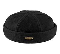 Sterkowski Docker | 100% Wool Beanie for Men and Women | Sailor Mariner Brimless Fisherman Skully Winter Watch Cap Work Outdoor Short Trawler Handmade Warm Longshoremen Black 62 cm