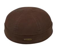 Sterkowski Docker Cap | 100% Softened Cotton Beanie for Men and Women Work Sailor Brimless Fisherman Trawler Warm Mens 60 cm Brown