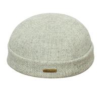 Sterkowski Docker | Genuine Scottish Tweed Beanie for Men and Women | Watch Cap Work Outdoor Short Trawler Handmade Warm Longshoremen Sailor Mariner Brimless Fisherman Skully Winter Gray Mix 57 cm