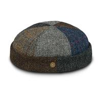 Sterkowski Docker | Genuine Scottish Tweed Beanie for Men and Women | Watch Cap Work Outdoor Short Trawler Handmade Warm Longshoremen Sailor Mariner Brimless Fisherman Skully Winter Patchwork 61 cm