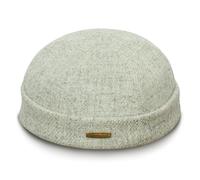 Sterkowski Docker | Genuine Scottish Tweed Beanie for Men and Women | Watch Cap Work Outdoor Short Trawler Handmade Warm Longshoremen Sailor Mariner Brimless Fisherman Skully Winter Gray Mix 59 cm