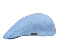 Sterkowski Gecko Cap | 100% Linen Flat Cap for Men and Women | Trucker Cap Golf Cap English Ivy Newsboy Caps for Men Irish Spring Beach Hat Flat Peak Cap Boys Sun Hat Visor Cap UK 7 1/8 Light Blue