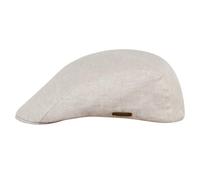 Sterkowski Gecko Cap | 100% Linen Flat Cap for Men and Women | Trucker Cap Golf Cap English Ivy Newsboy Caps for Men Irish Spring Beach Hat Flat Peak Cap Boys Sun Hat Visor Cap UK 7 1/8 Beige