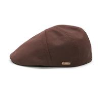 Sterkowski Ivy Five Cap | 100% Softened Cotton Flat for Men and Women |Flat Caps UK Sun Hat Fishing Hats Irish Mens Peak Baker boy 56 cm Brown