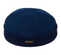 Sterkowski Navy Watch Beanie Cap | 100% Wool 54-65 cm Docker Work Sailor Brimless Skullcap Fisherman Nautical Handyman Bushcraft Trawler Warm Mens Winter Harbour 62 Blue